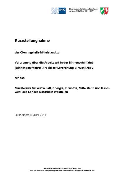 Verordnung über die Arbeitszeit in der Binnenschifffahrt (Binnenschifffahrts-Arbeitszeitverordnung – BinSchArbZV)