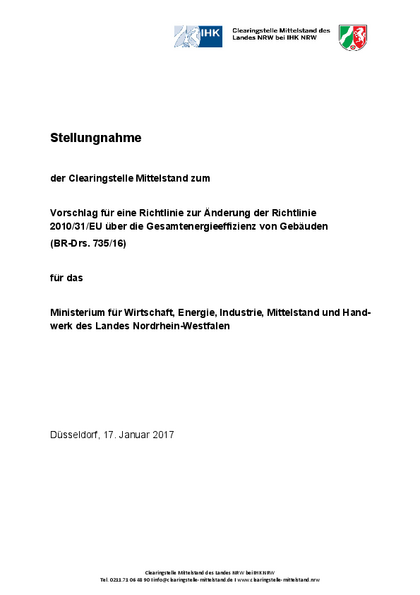 EU-Richtlinie über die Gesamtenergieeffizienz von Gebäuden