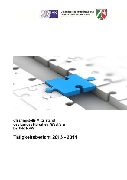 Tätigkeitsbericht der Clearingstelle Mittelstand für 2013-2014